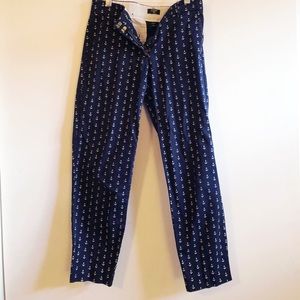 Navy Anchor J Crew Capri pants size 2